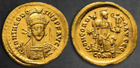Theodosius II AD 402-450. Constantinople. Solidus AV