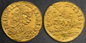 Germany. Berlin. Friedrich Wilhelm, the great Kurfürst AD 1640-1688. Guinea Ducat AV 1683
