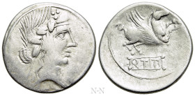 EASTERN EUROPE. Imitations of Roman Republic. Denarius (Circa 1st century BC). Imitating Q. Titius