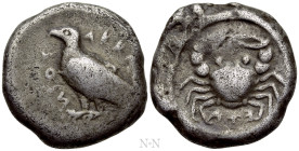 SICILY. Akragas. Didrachm (Circa 495-485 BC)