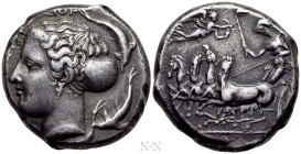 SICILY. Syracuse. Second Democracy (466-406 BC). Tetradrachm. Obverse die signed by Phrygillos, reverse die signed by Euarchidas