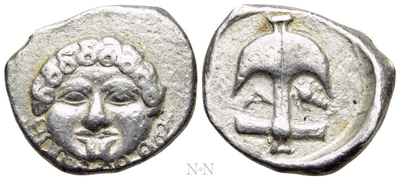 THRACE. Apollonia Pontika. Tetrobol (425-375 BC). 

Obv: Facing gorgoneion.
R...