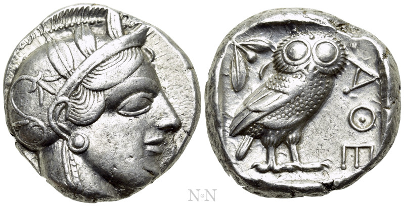 ATTICA. Athens. Tetradrachm (Circa 454-404 BC). 

Obv: Helmeted head of Athena...