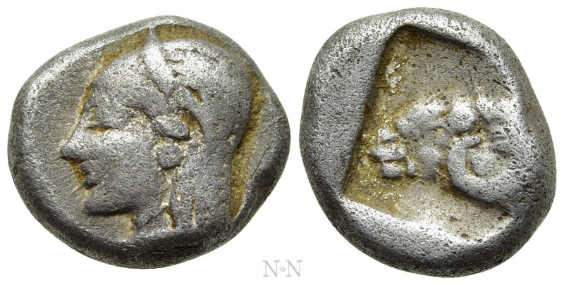 TROAS. Kebren. Diobol (5th century BC). 

Obv: Archaic head (Apollo?) left.
R...