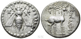 IONIA. Ephesos. Drachm (Circa 202-150 BC). Menedemos, magistrate