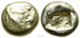 KINGS OF LYDIA. Time of Alyattes to Kroisos (Circa 620/10-550/39 BC). EL Trite or 1/3 Stater. Sardes