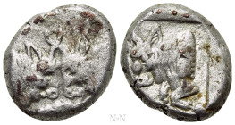 CARIA. Uncertain Mint D. Diobol (Circa 480-450 BC)