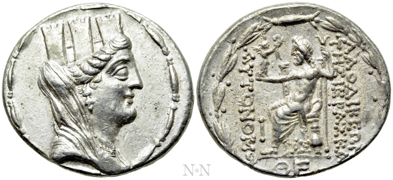 SELEUKIS & PIERIA. Laodicea ad Mare. Tetradrachm (78/7-17/6 BC). Dated CY 10 (72...