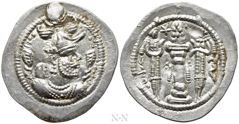 SASANIAN KINGS. Pērōz (Fīrūz) I (457/9-484). Drachm. WH (Veh-Andiyōk-Šābuhr). 
...