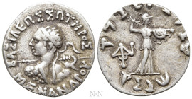 KINGS OF BAKTRIA. Menander I Soter (Circa 155-130 BC). Drachm