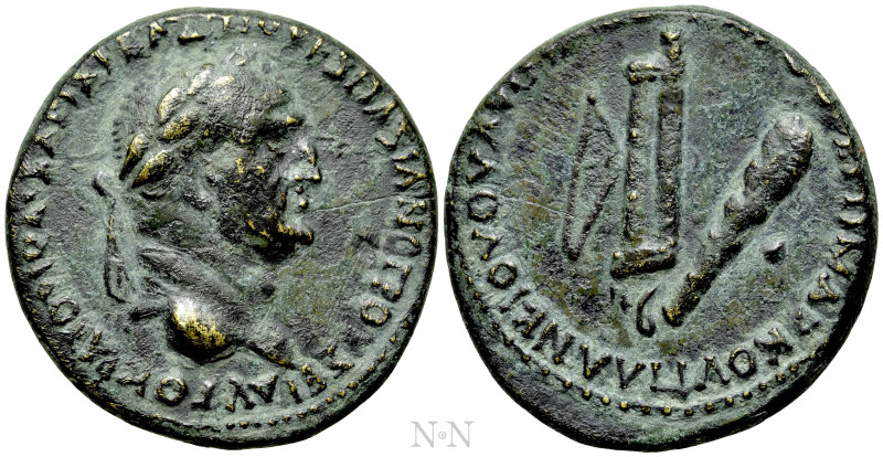 BITHYNIA. Cius. Vespasian (69-79). Ae. M. Plancius Varus, magistrate. 

Obv: A...