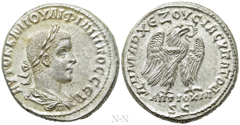 SELEUCIS & PIERIA. Antioch. Philip II (247-249). Tetradrachm. 

Obv: AYTOK K M...