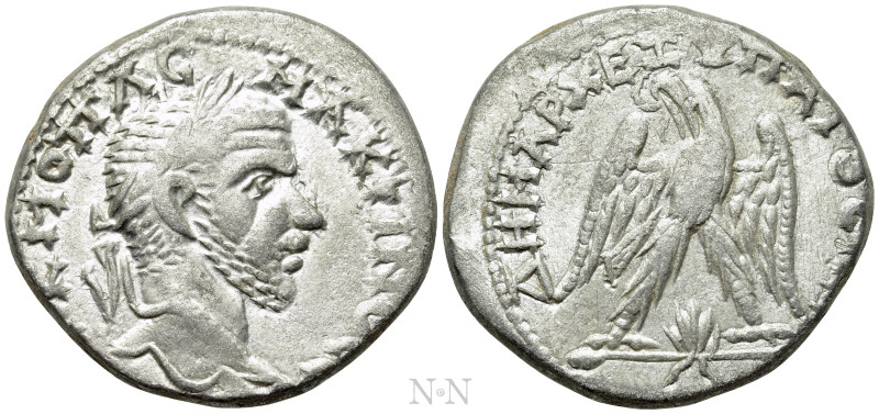 JUDAEA. Aelia Capitolina (Jerusalem). Macrinus (217-218). Tetradrachm. 

Obv: ...