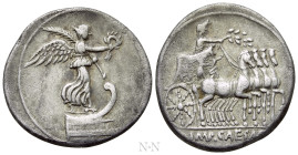 OCTAVIAN. Denarius (30 BC). Uncertain Italian mint, possibly Rome