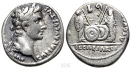 AUGUSTUS (27 BC-14 AD). Denarius. Lugdunum