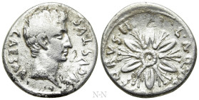 AUGUSTUS (27 BC-14 AD). Fourrèe Denarius. Rome. L. Aquillius Florus, moneyer