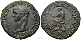 NERO CLAUDIUS DRUSUS (Died 9 BC). Sestertius. Rome. Struck under Claudius (41-54)