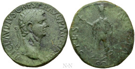 CLAUDIUS (41-54). Sestertius. Balkan imitation of Rome