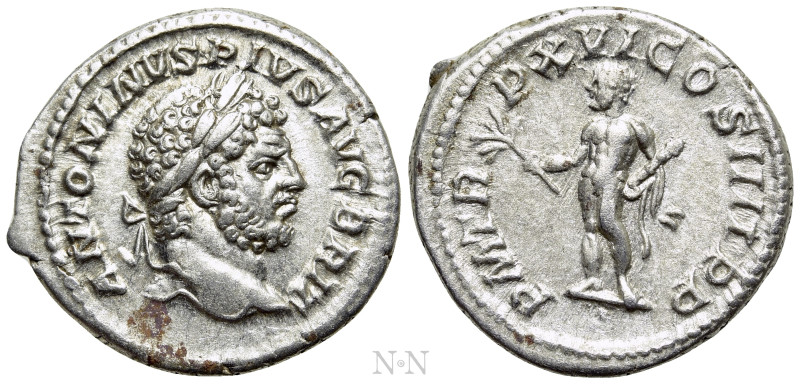 CARACALLA (198-217). Denarius. Rome. 

Obv: ANTONINVS PIVS AVG BRIT. 
Laureat...