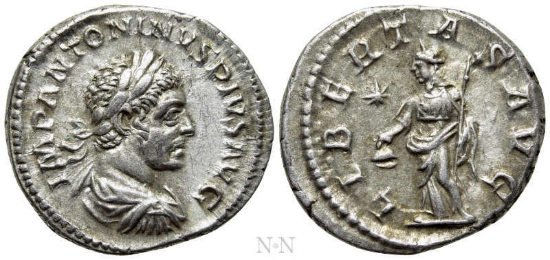 ELAGABALUS (218-222). Denarius. Rome. 

Obv: IMP ANTONINVS PIVS AVG. 
Laureat...