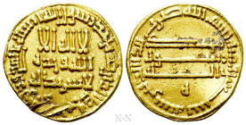 ISLAMIC. Umayyad Caliphate & Abbasids. Al-Rashid (AH 170-193 / 786-809 AD). GOLD Dinar. NM (Madinat al-Salam)