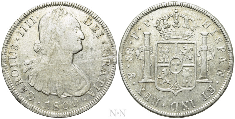 BOLIVIA. Carlos IV (1788-1808). 8 Reales (1800-PP). Potosi. 

Obv: CAROLUS III...