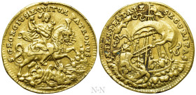 HUNGARY. GOLD Medallic 2 Ducats (Circa 18th century). Kremnitz