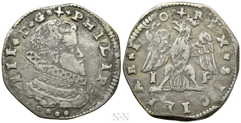 ITALY. Sicily. Messina. Filippo III di Spagna (1598-1621). 4 Tarì (1620-IP). 
...