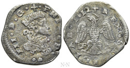 ITALY. Sicily. Messina. Filippo III di Spagna (1598-1621). 2 Tarì (1612-DF-A)