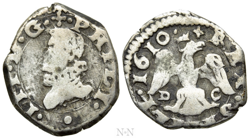 ITALY. Sicily. Messina. Filippo III di Spagna (1598-1621). Tarì (1610-DC). 

O...