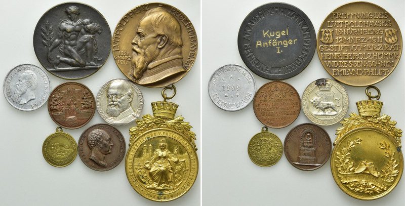 8 Medals Related to Bavaria.

Obv: .
Rev: .

.

Condition: See picture.
...