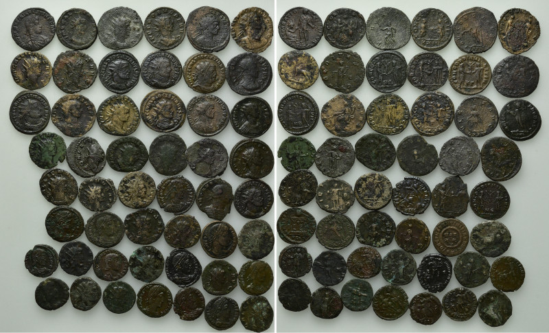 Circa 50 Roman Coins. 

Obv: .
Rev: .

. 

Condition: See picture.

Wei...