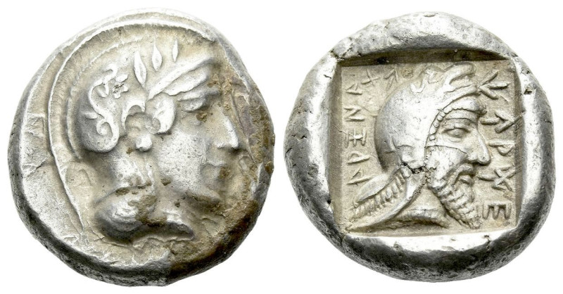 Lycia, Dynasts of Lycia, Kherei 410 390 Stater circa 410-390, AR 19.00 mm., 8.68...