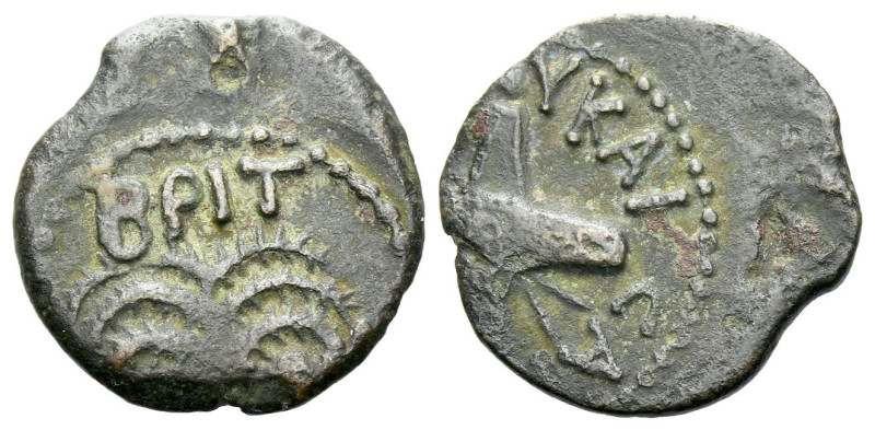 Judaea, Administration Claudius, with Britannicus, 41-54 Jerusalem Prutah circa ...