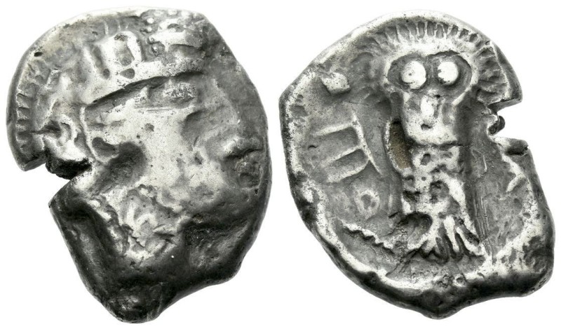 Arabia, Kingdom of Ma'in (Minaia?) Uncertain mint Tetradrachm imitating Athens C...