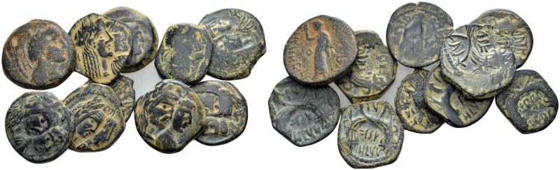 Kings of Nabathaea, Large lot of 10 Bronzes , Æ , 37.99 g.
Large lot of 10 Bron...