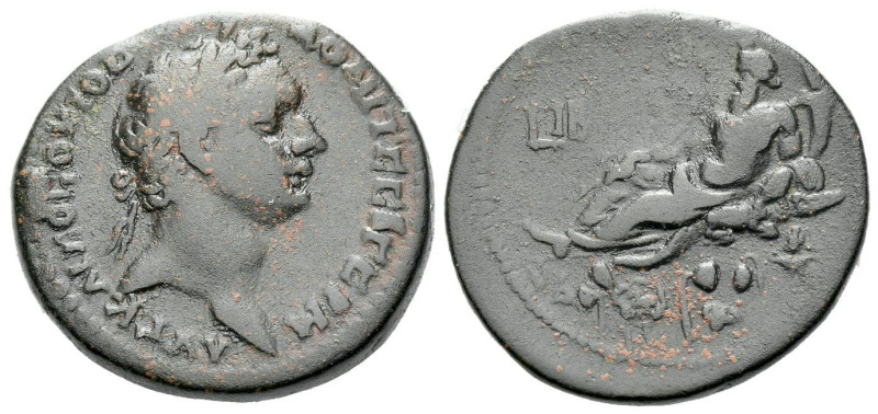 Egypt, Alexandria Domitian, 81-96 Hemidrachm circa 92-93 (year 12), Æ 26.00 mm.,...