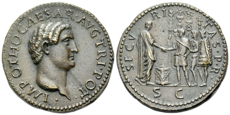 Otho, 15 January – mid April 69 Sestertius, paduan after Giovanni Cavino, 1500-1...