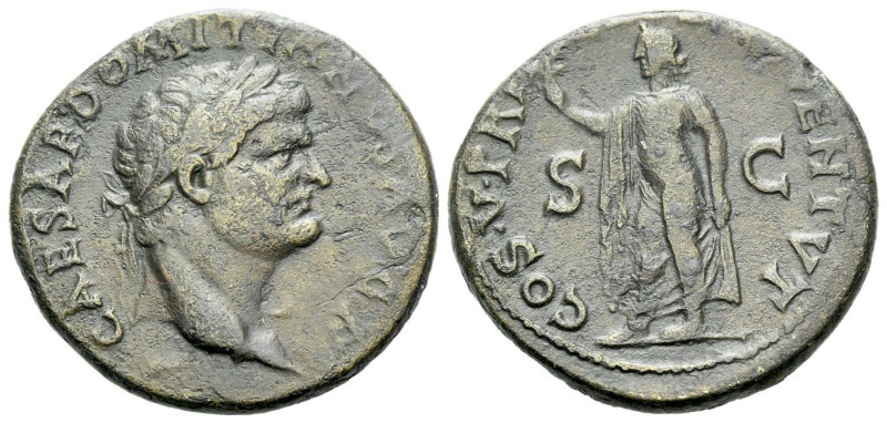 Domitian Caesar, 70-81. As Ephesus 77 or 78, Æ 25.40 mm., 8.72 g.
CAESAR DOMITI...