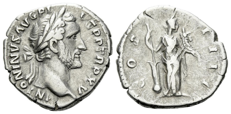 Antoninus Pius, 138-161 Denarius Rome 151-152, AR 18.00 mm., 3.26 g.
Laureate h...