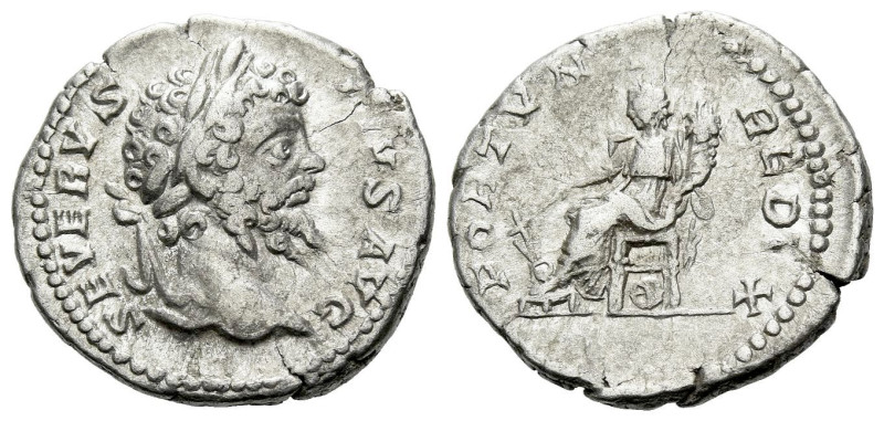 Septimius Severus, 193-211 Denarius Rome 202-210, AR 18.00 mm., 3.15 g.
Laureat...