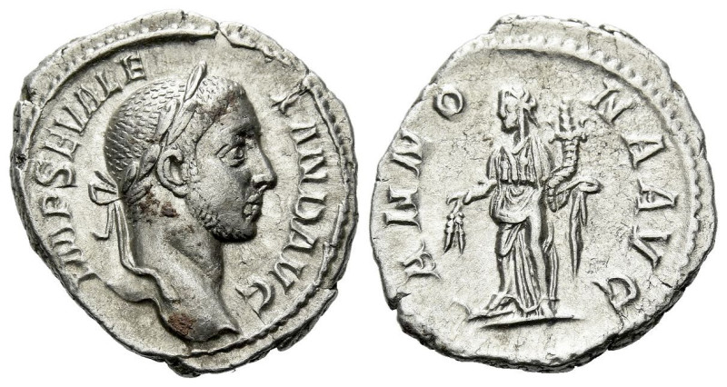 Severus Alexander, 222-235 Denarius Rome circa 228-231, AR 18.00 mm., 3.18 g.
L...