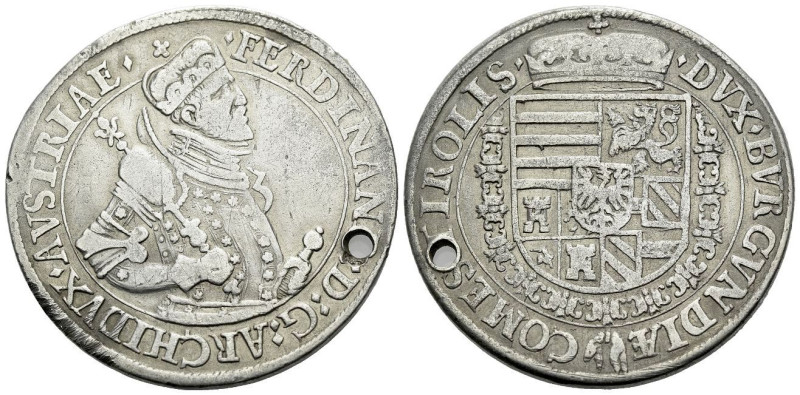 Hall, Archduke Ferdinand, 1564-1595 Taler , AR 39.00 mm., 27.61 g.
Dav. 8097 va...