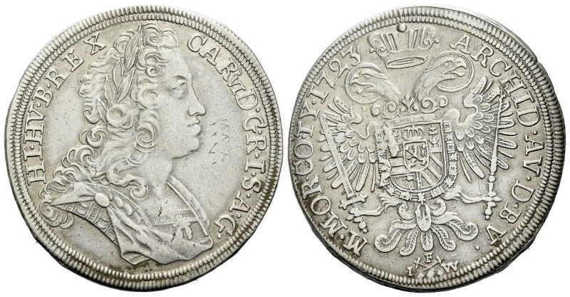 Prague, Charles VI emperor, 1711-1740 1/2 taler 1723, AR 34.00 mm., 13.99 g.
KM...