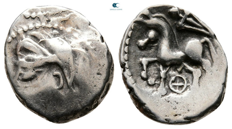 Central Gaul. Lemovices 100-50 BC. 
Quinarius AR

16 mm, 1,91 g



Very F...