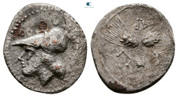 Apulia. Arpi circa 215-212 BC. Triobol AR