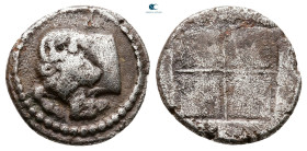 Macedon. Akanthos circa 430-390 BC. Tetrobol AR