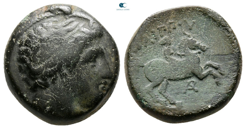 Kings of Macedon. Uncertain mint. Philip II of Macedon 359-336 BC. 
Bronze Æ
...