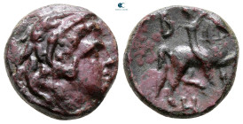 Kings of Macedon. Uncertain mint. Antigonos II Gonatas 277-239 BC. Bronze Æ