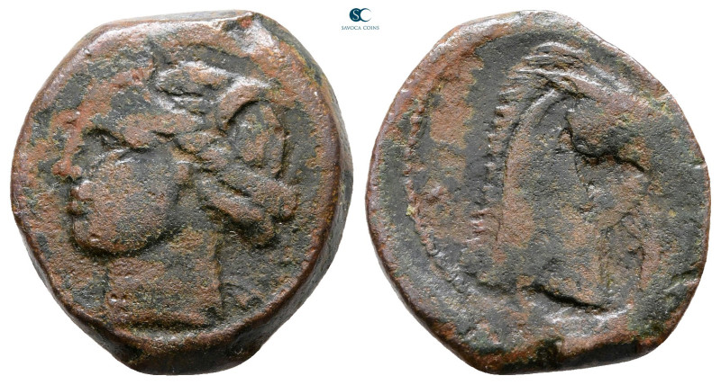 Zeugitana. Carthage circa 300-264 BC. 
Bronze Æ

21 mm, 4,94 g



Very Fi...